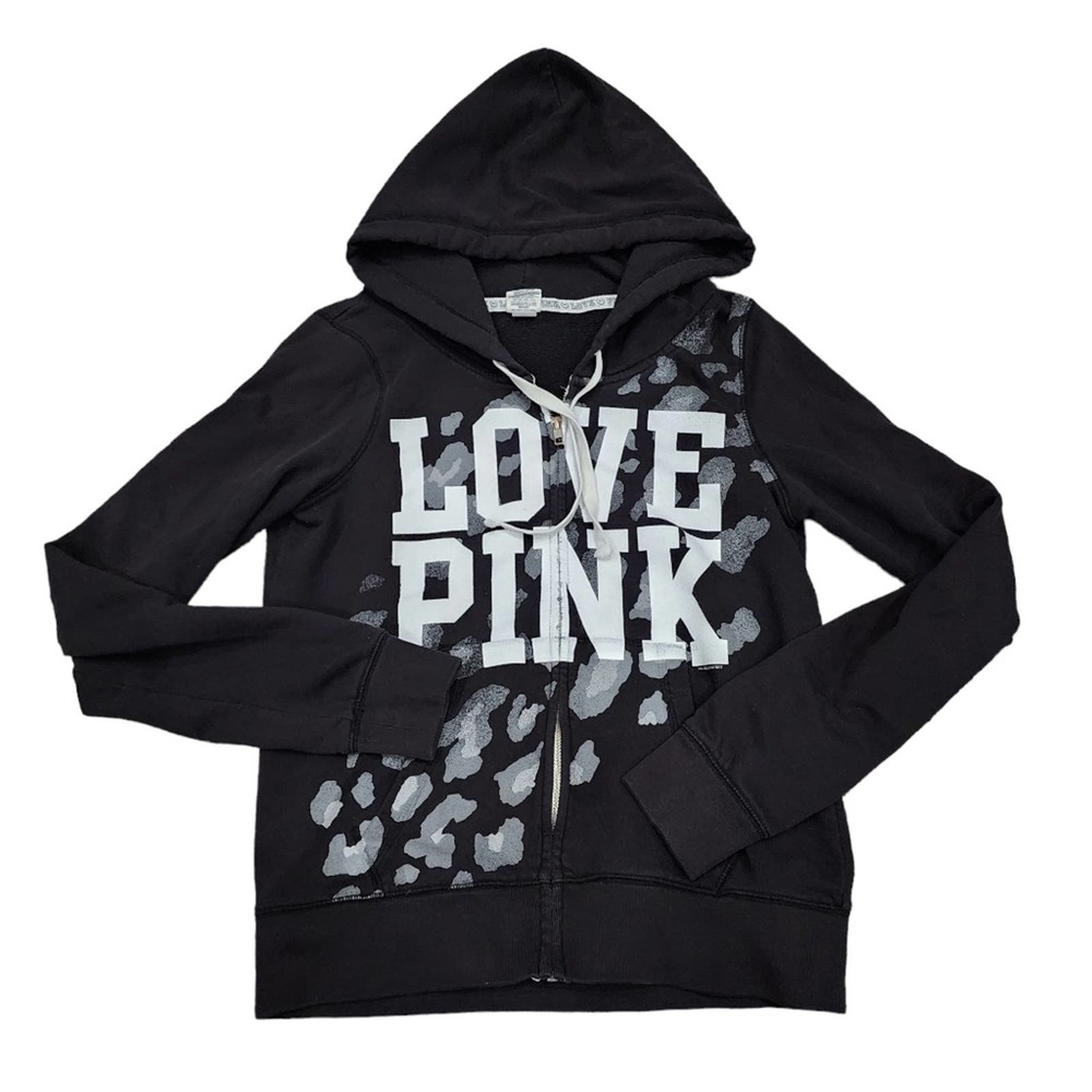 PINK Victoria secret women's size large full zip up hoodie